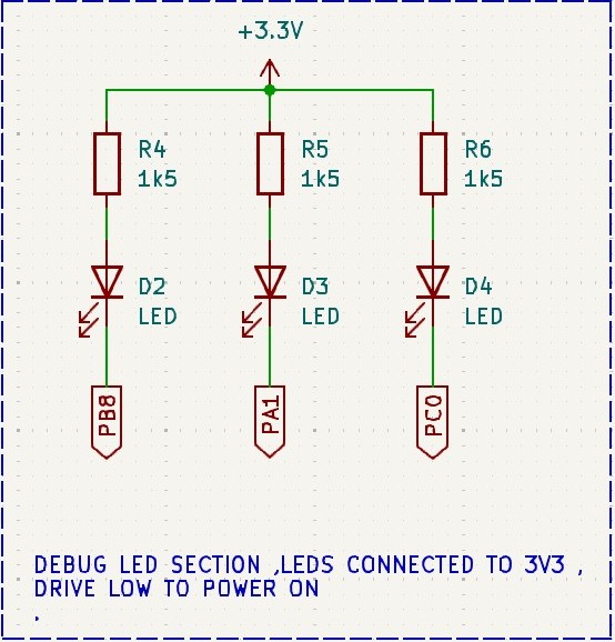 Debug and LED Circuit